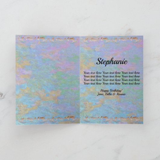 Birthday Poolside Singer 2338 Kaart (Binnen)