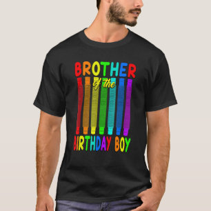Birthday Pop Tube Brother of the Birthday Boy T-shirt