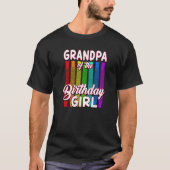 Birthday Pop Tube Grandpa of the Birthday Girl T-shirt (Voorkant)