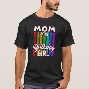 Birthday Pop Tube Mam van het Birthday Girl T-shirt