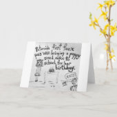 Birthday Poppy Seed Cake Faux Pas Kaart (Gele Bloem)