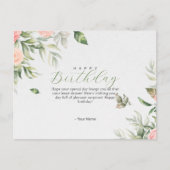 Birthday Post Card Feestdagenkaart (Voorkant)