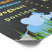 Birthday Poster Baby Theme One Party Sign (Hoek)