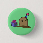 Birthday Potato Ronde Button 3,2 Cm (Voorkant)