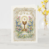 Birthday Prayer Eucharist Scripture Priest Kaart (Gele Bloem)