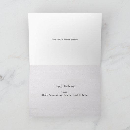 Birthday-prijsopgave met aangepaste tekst kaart (Binnen)