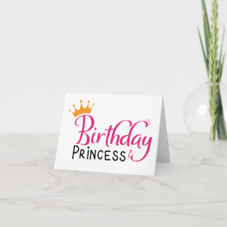 Birthday Princess Gift, cadeau voor meisjes Kaart