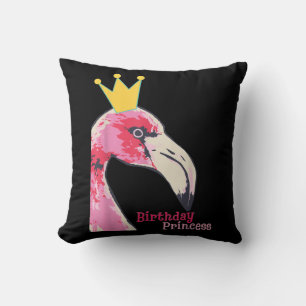 Birthday Princess Girl Flamingo Cute Flamingo Kussen