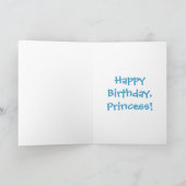 Birthday Princess Humor Kaart (Binnen)