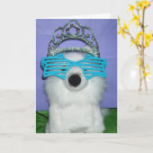 Birthday Princess Humor Kaart (Gele Bloem)