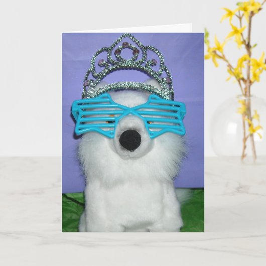 Birthday Princess Humor Kaart (Gele Bloem)