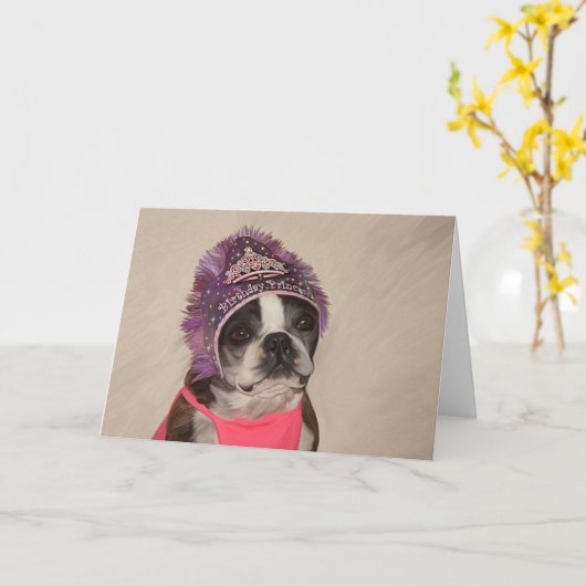 Birthday Princess Kaart (Gele Bloem)