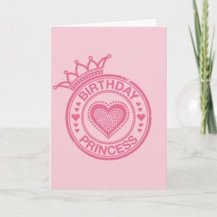 Birthday Princess - Pink - Kaart