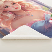 Birthday princess sherpa deken (3/4)