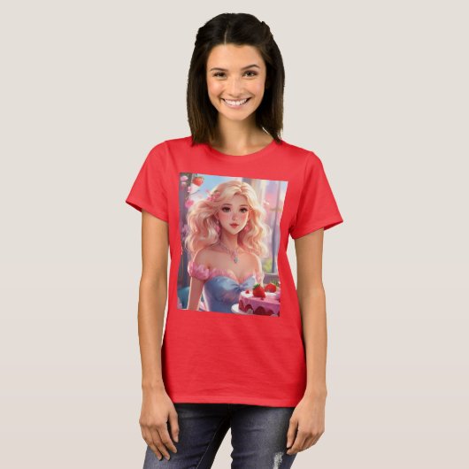 Birthday princess t-shirt (Voorkant volledig)