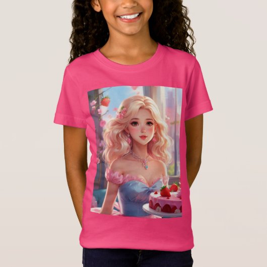 Birthday princess t-shirt (Voorkant)