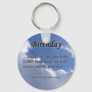Birthday Psalm 118-24  Sleutelhanger