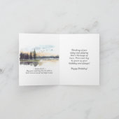 Birthday Psalm 1-3 Bijbel Verse Natuur Waterverf Kaart (Binnen)