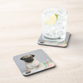 Birthday Pug Bier Onderzetter (Rechterzijde)