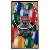 Birthday Pug-cadeau voor honden Klein Cadeauzakje (Achterkant)