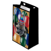 Birthday Pug-cadeau voor honden Klein Cadeauzakje (Voorkant Gekanteld)