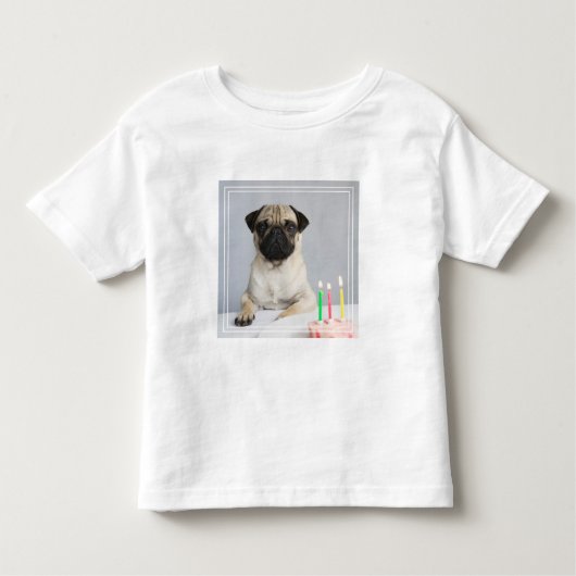 Birthday Pug Kinder Shirts (Voorkant)