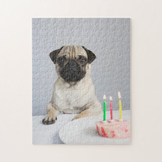 Birthday Pug Legpuzzel (Verticaal)