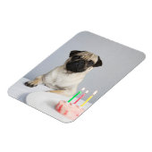 Birthday Pug Magneet (Linkerzijde)