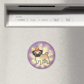 Birthday Pug Magneet (Insitu (Vaatwasser))