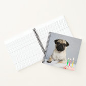 Birthday Pug Notitieboek (Binnen)