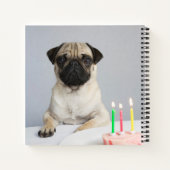 Birthday Pug Notitieboek (Achterkant)