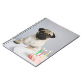 Birthday Pug Notitieboek (Linkerzijde)