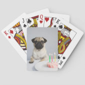 Birthday Pug Pokerkaarten (Achterkant)