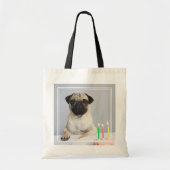 Birthday Pug Tote Bag (Voorkant)