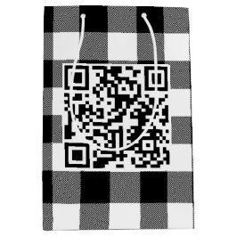Birthday QR-code op buffelsteun PLaid Medium Cadeauzakje