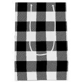 Birthday QR-code op buffelsteun PLaid Medium Cadeauzakje (Achterkant)