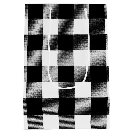 Birthday QR-code op buffelsteun PLaid Medium Cadeauzakje (Achterkant)