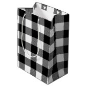 Birthday QR-code op buffelsteun PLaid Medium Cadeauzakje (Achterkant Gekanteld)