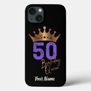 Birthday Queen 50 voor 50ste verjaardag kroon Case-Mate iPhone Case