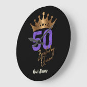 Birthday Queen 50 voor 50ste verjaardag  kroon Grote Klok (Hoek)