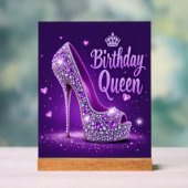 Birthday Queen Acryl Bord (Neutraal)