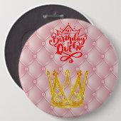 Birthday Queen Button (Voorkant /achterkant)