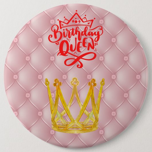 Birthday Queen Button (Voorkant)
