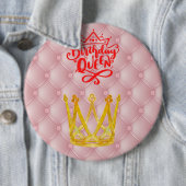 Birthday Queen Button (In situ)