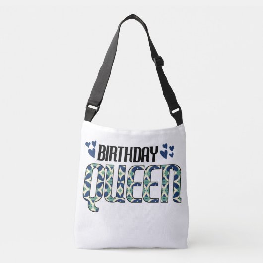 Birthday Queen Crossbody Tas (Voorkant)