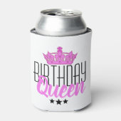 Birthday Queen en Pink Crown Blikjeskoeler (Blikje Voorkant)
