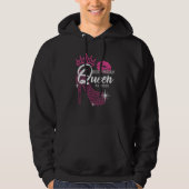 Birthday Queen Est 2001 Cute Pink Heel Birthday Fo Hoodie (Voorkant)