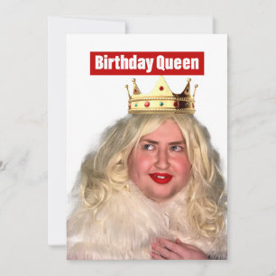 Birthday Queen Feestdagenkaart