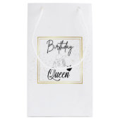 Birthday Queen Gift Bag Klein Cadeauzakje (Achterkant)