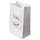 Birthday Queen Gift Bag Klein Cadeauzakje (Achterkant Gekanteld)